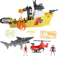 Online Wild Quest - Juego Gran Búsqueda del Tiburón en Barco Figuras De Acción