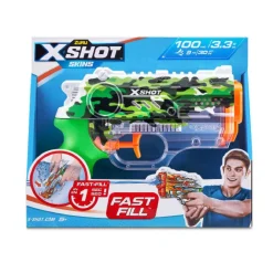 Hot X-Shot - Pistola de agua Fast-Fill Skins Nano (varios colores) Juguetes De Verano