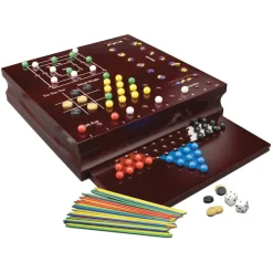 - Caja de madera con 10 juegos clásicos*ZIG ZAG Online