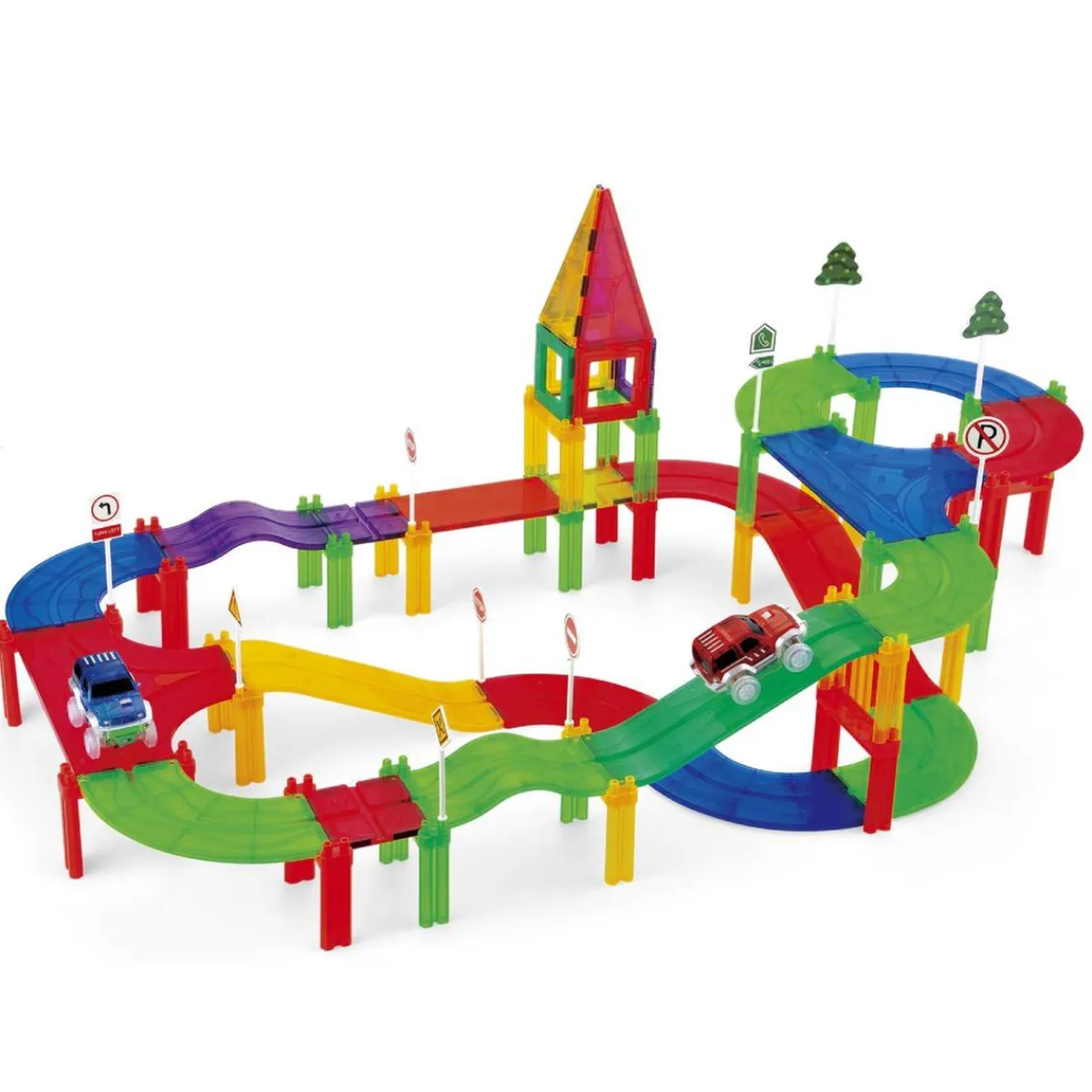 - Pista magnética con dos vehículos*ZIG ZAG Best